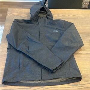 The North Face Navy Raincoat Weather-Resistant Hooded